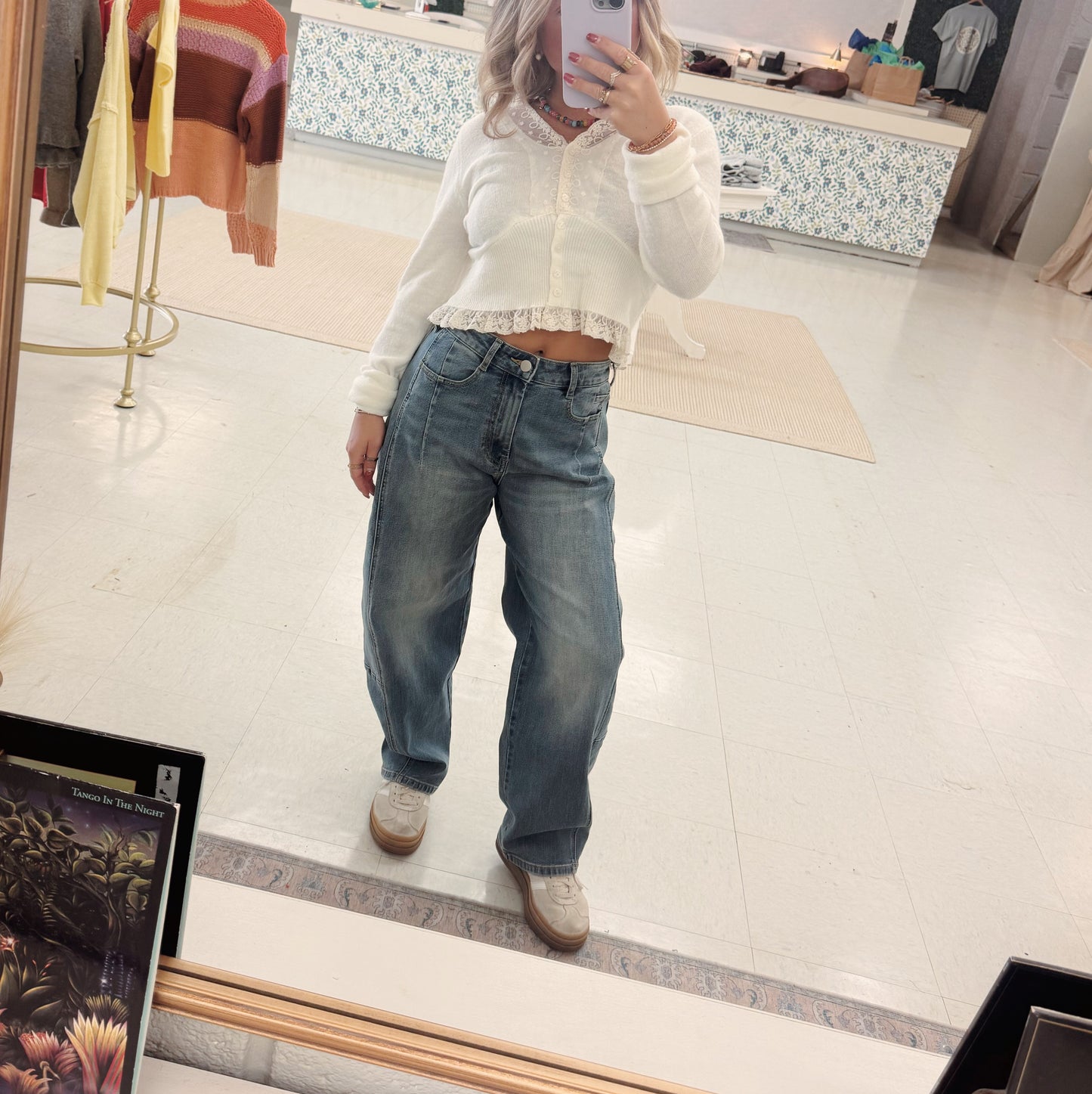 Baby’s got her barrel jeans on