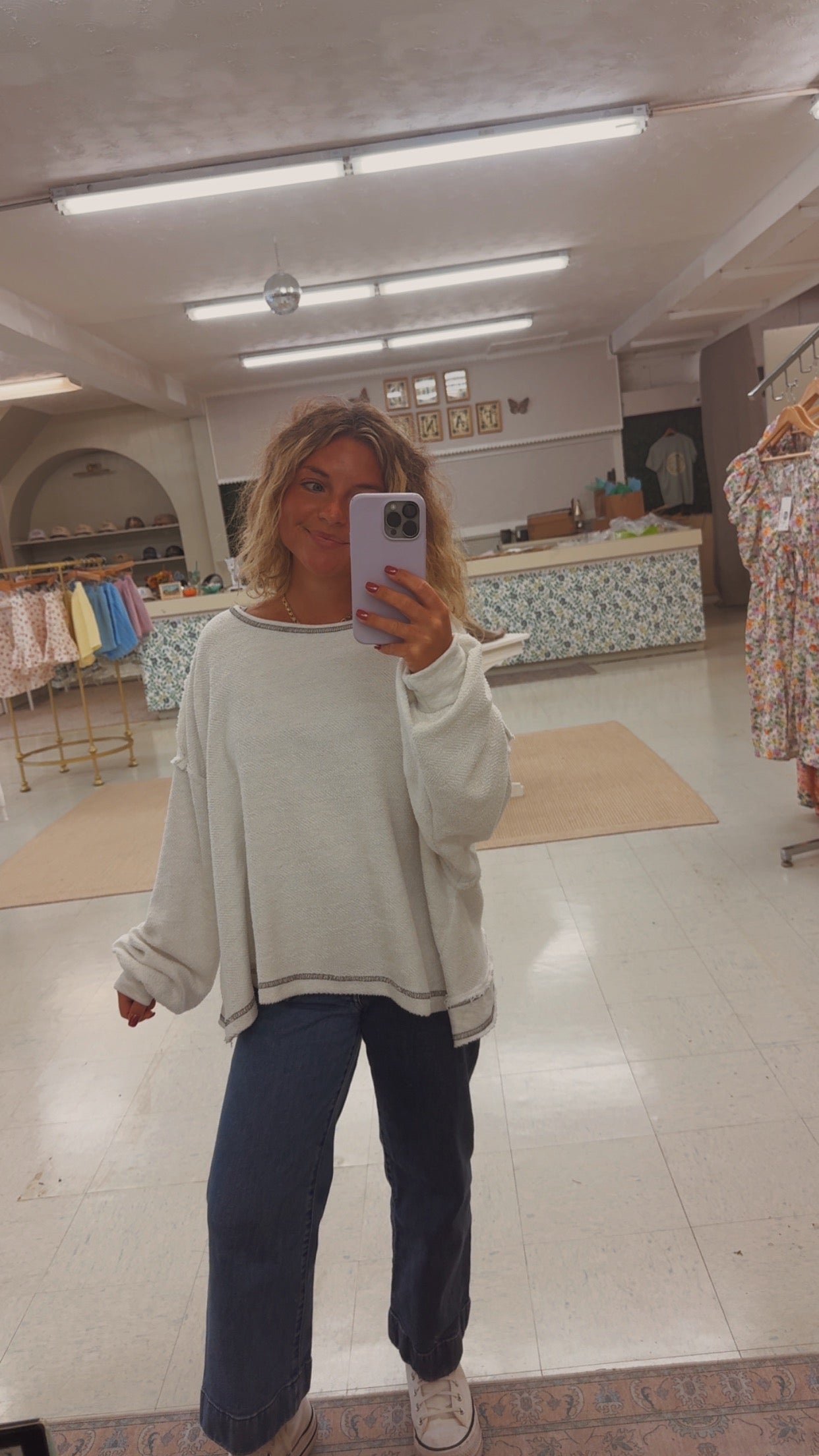 Flowy cross- back top