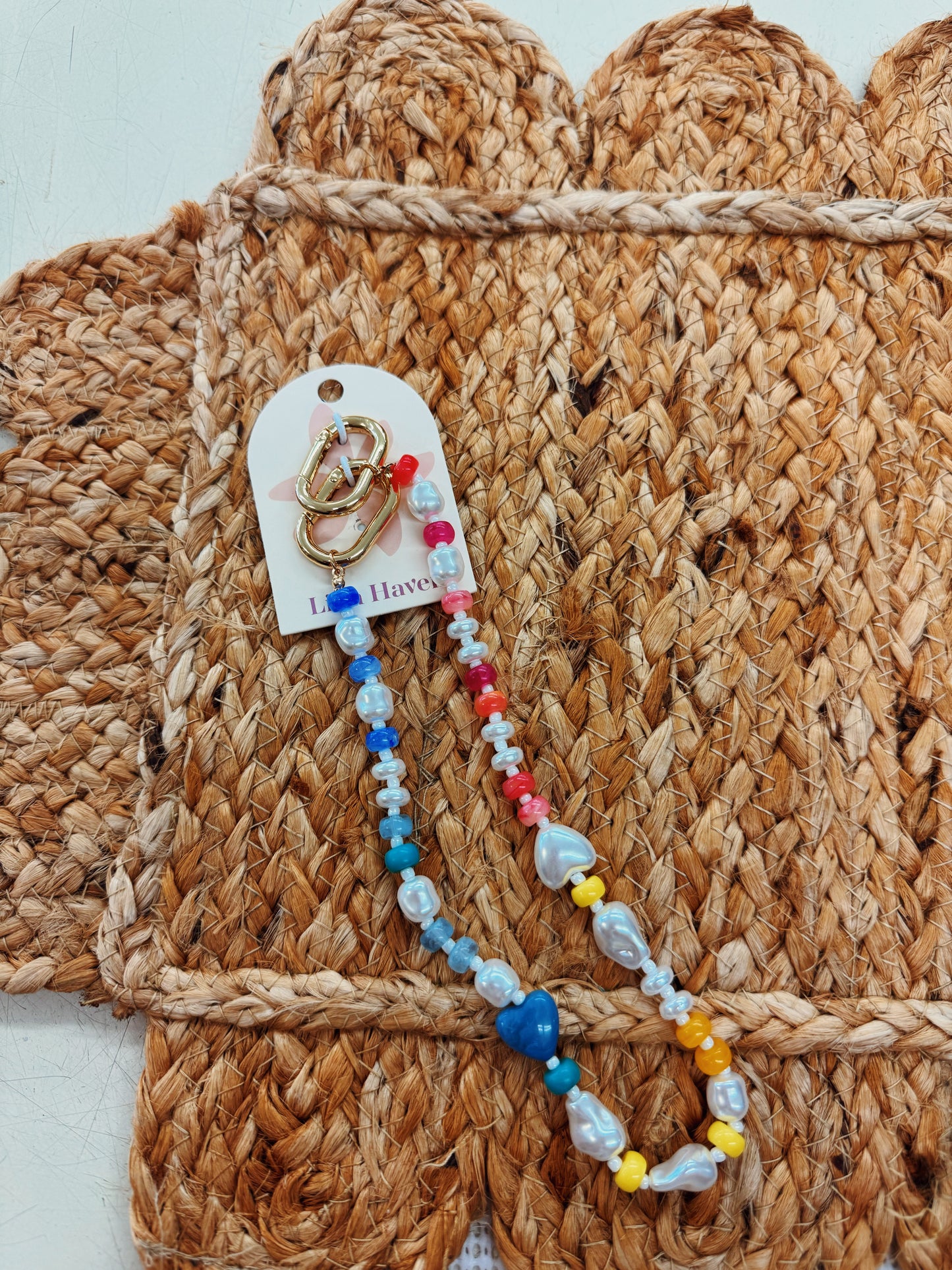 pearl bag charm