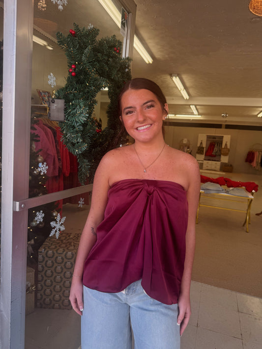 Christmas Wrapping Tube Top