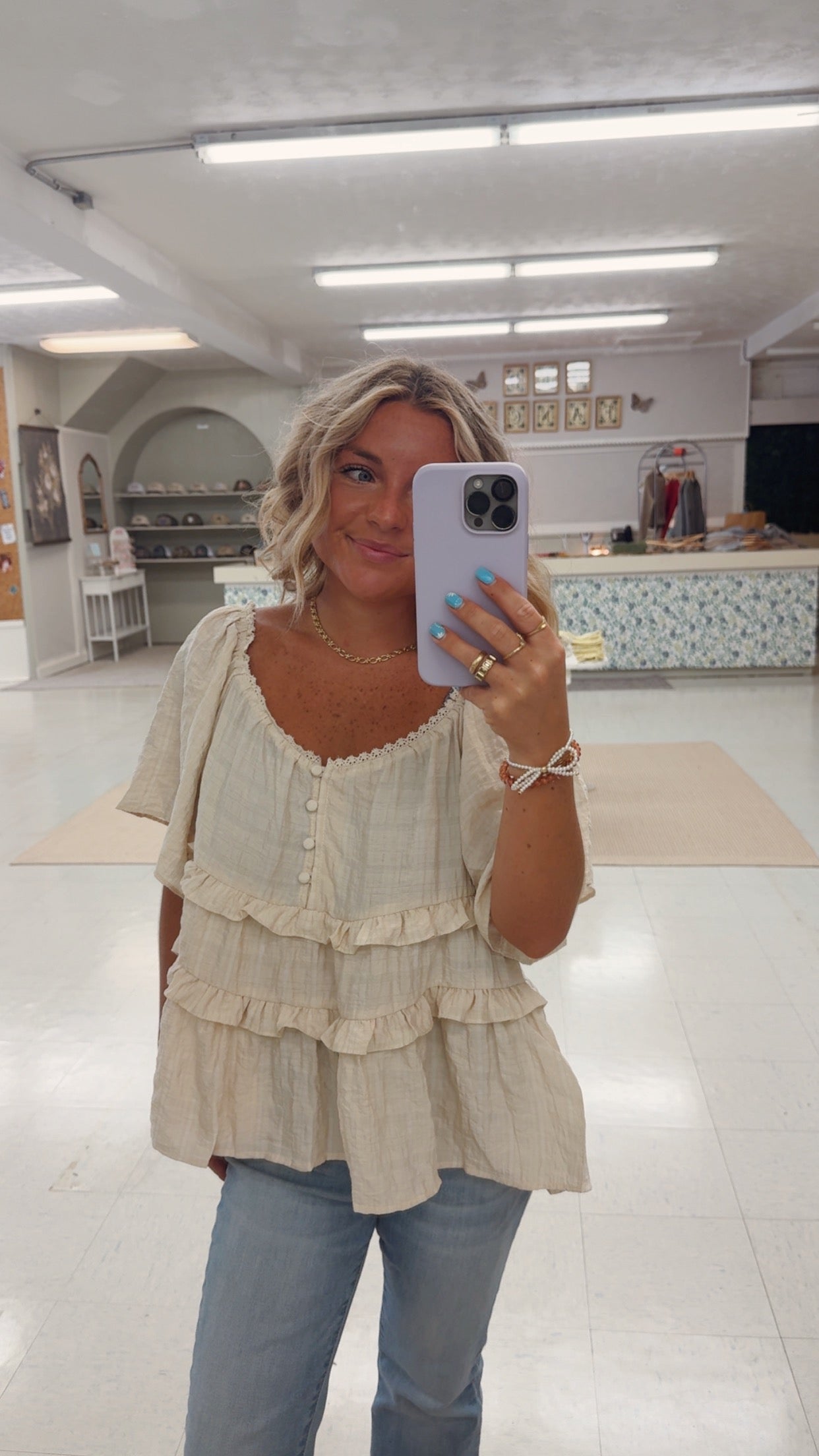Betty Ruffle Top