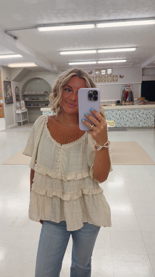 Betty Ruffle Top