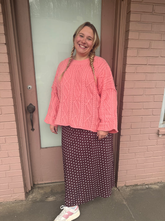 Blush Bliss Sweater *Curve Collection*