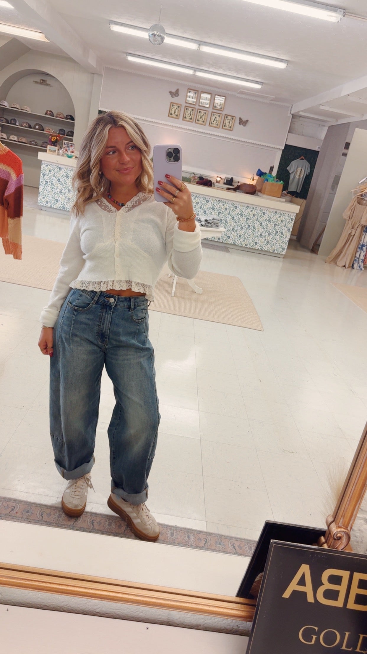 Baby’s got her barrel jeans on