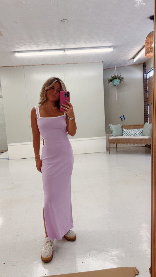 Lavender midi dress