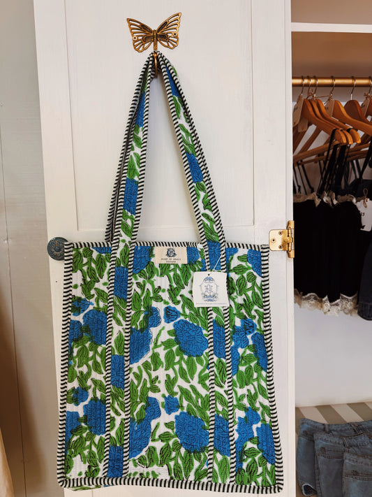 Charleston quilted tote bag