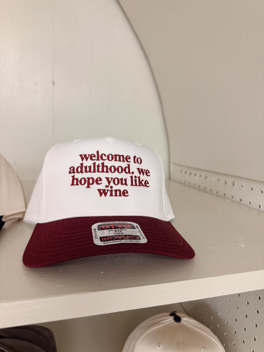 Welcome to Adulthood Hat