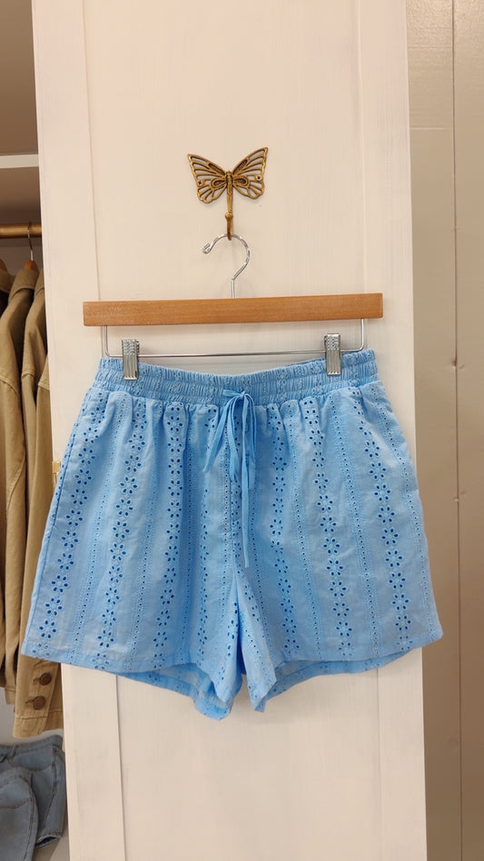 Seaside eyelet boxer shorts