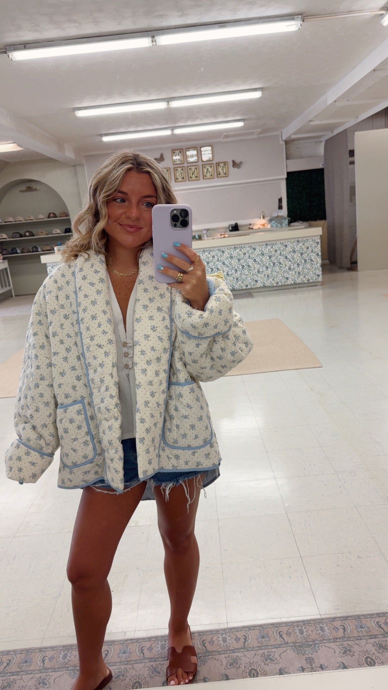 Floral Quilted Jacket